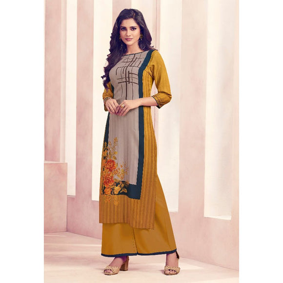 Lavish Printed Party Wear Kurti with Bottom - vmlfashion-com