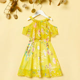 Toddler Girl Floral Butterfly Print Dress