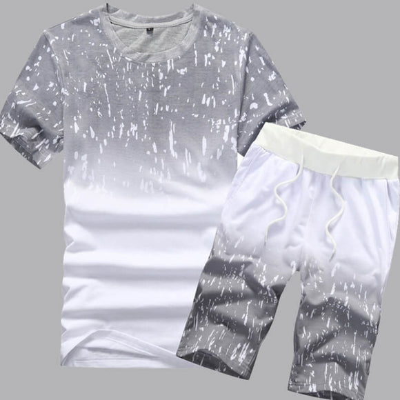 MenTwo-piece Shorts Set Gray