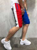 Mens Red And Blue Stripe Shorts