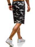 Mens Mid Waist Camo Print Shorts