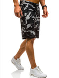 Mens Mid Waist Camo Print Shorts