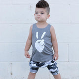 2PCS Toddler Kids Baby Boy Summer Clothes Sleeveless Vest Tops+Camouflage Shorts Hot Pant Outfits Casual Clothing Set - vmlfashion-com