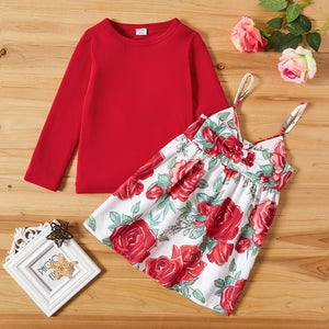 Toddler Girl Floral Suit-dress