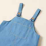 FINAL SALE-Toddler Girl 100% Cotton Overalls Dress