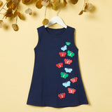 Toddler Girl Butterfly Print Sleeveless Dress