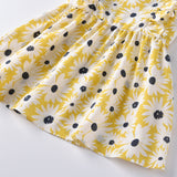 FINAL SALE-Toddler Girl Sunflower Print Dress