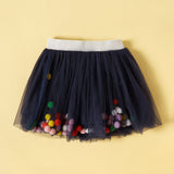 Toddler Girl Colorful Ball Mesh Skirt