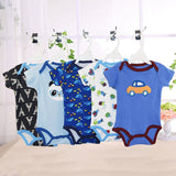 5 Pcs Randy/lot Baby Girls Boys Rompers bebes Cotton O-Neck baby Costume Romper New Born Baby clothes Newborn Onesie 0-24M - vmlfashion-com