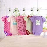 5 Pcs Randy/lot Baby Girls Boys Rompers bebes Cotton O-Neck baby Costume Romper New Born Baby clothes Newborn Onesie 0-24M - vmlfashion-com