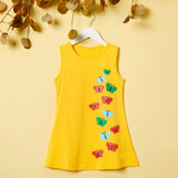 Toddler Girl Butterfly Print Sleeveless Dress