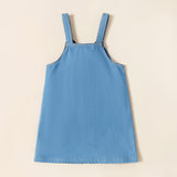 FINAL SALE-Toddler Girl 100% Cotton Overalls Dress