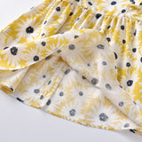 FINAL SALE-Toddler Girl Sunflower Print Dress