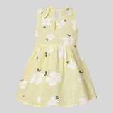 FINAL SALE-Baby Girl Floral Allover Ruffle Collar Sleeveless Dresses