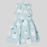 FINAL SALE-Baby Girl Floral Allover Ruffle Collar Sleeveless Dresses