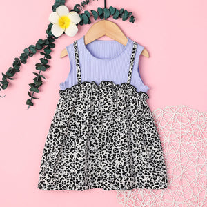 Baby / Toddler Girl Sleeveless Leopard Print Dress