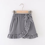 Toddler Girl Plaid Ruffled Print Skirt