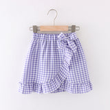 Toddler Girl Plaid Ruffled Print Skirt