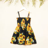 Toddler Girl Floral Print Smocked Cami Dress