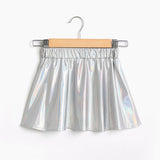 Toddler Girl Metallic Laser Elasticized Skirt