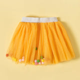 Toddler Girl Colorful Ball Mesh Skirt