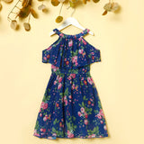 Toddler Girl Floral Butterfly Print Dress