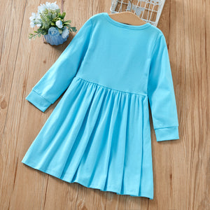 Baby / Toddler Girl Casual Solid Dress