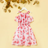 Toddler Girl Floral Butterfly Print Dress