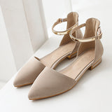 Women's Metal Insert Sandals Pointed Toe Shoes - vmlfashion-com