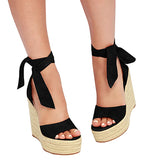 Women's Open Toe wedge Heels Shoes - vmlfashion-com