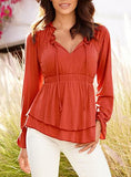 Women Long Sleeve Top For Outing - vmlfashion-com