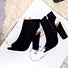 Women's Open Toed and Heeled Ankle Boots  Heel Shoe - vmlfashion-com