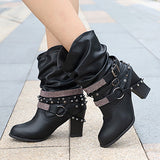 Women's Multiple Straps / Round Metal Ring Go Go Shoes - vmlfashion-com