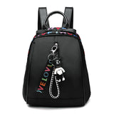 Women's Backpack Black Bag - vmlfashion-com