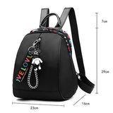 Women's Backpack Black Bag - vmlfashion-com