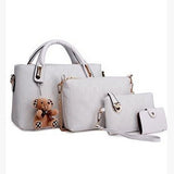 Elegant Design  4 PC Embossed Bag Set - vmlfashion-com