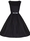 Women Short Black Dress - vmlfashion-com