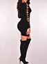 Women's Long sleeve Short Dress - vmlfashion-com