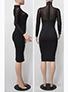 Women's Bodyfit Midi SemiLong Sleeve Dress - vmlfashion-com