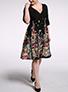 Women's Plus Size Flower Dress - vmlfashion-com