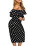 Women's Plus Size Off Shoulder Dress - vmlfashion-com