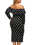 Women's Plus Size Off Shoulder Dress - vmlfashion-com