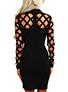 Women's Cross Cutout Bodyfit Long Sleeve Dress - vmlfashion-com