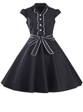 Women's Vintage Dress Short Sleeved - vmlfashion-com