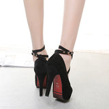 Women's High Heels Crisscross Straps Pointed Heel - vmlfashion-com