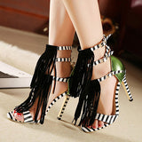 Women's Carnival Style Stilettos High Heels Shoes - vmlfashion-com