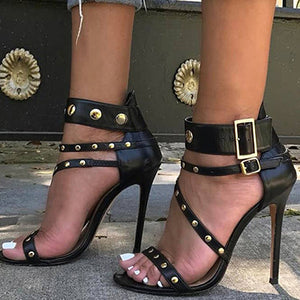 Women's Strappy Stiletto Heel Sandals - vmlfashion-com