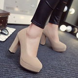 Women's Heels 4" Heels / 2" Thick Soles - vmlfashion-com