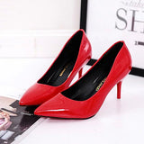 Women"s Micro Skinny Sleek Heeled Pumps - vmlfashion-com