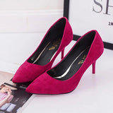 Women"s Micro Skinny Sleek Heeled Pumps - vmlfashion-com